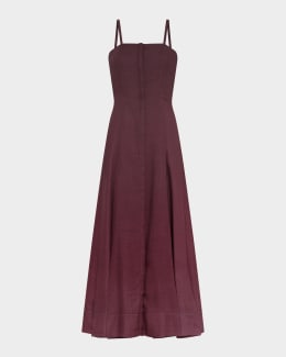 Zimmermann Rhiannon Belted Corset Midi Dress | Neiman Marcus