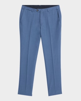 Giorgio Armani Men's Loose-Fit Seersucker Pants | Neiman Marcus