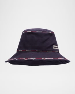 【送料&関税込】Etro Black Version Paisley Bucket Hat In Red Etro Paisley Denim Bucket Hat | Neiman Marcus