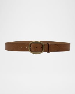 Isabel Marant LECCE Bicolor Leather Pull-Through Belt | Neiman Marcus