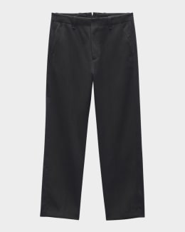 Saint Laurent Men's Grain de Poudre Tuxedo Pants | Neiman Marcus