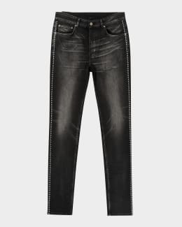 Saint Laurent Men's Loose-Fit Faded Denim Jeans | Neiman Marcus Saint Laurent Men's Loose-Fit Faded Denim Jeans | Neiman Marcus