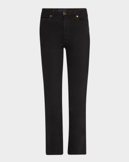 Khaite Danielle Acid-Wash Straight-Leg Jeans | Neiman Marcus
