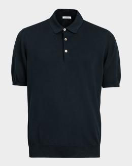 Bottega Veneta Men's Chine Pique Polo Shirt | Neiman Marcus