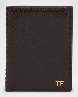 Bottega Veneta Men's Intrecciato Bicolor Leather Zipped Card