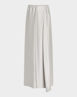 スカート Giorgio Armani Silk Maxi Skirt With Gathered Waistband Giorgio Armani Silk Maxi Skirt | Saks Fifth Avenue