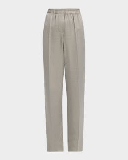 Giorgio Armani Silk Wide-Leg Trousers | Neiman Marcus