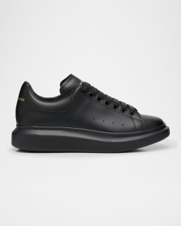 McQueen Men's Oversized Leather Low-Top Sneakers | Neiman Marcus