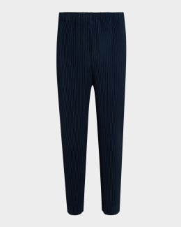 Homme Plisse Issey Miyake Men's Pleated Straight Pants