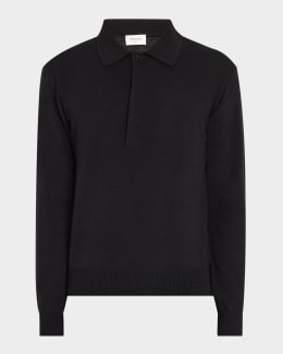 Tシャツ・カットソー TOM FORD Black wool blend polo shirt 19599007_43983035_600.jpg
