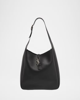 Saint Laurent Le 5A7 Large YSL Shoulder Hobo Bag in Smooth