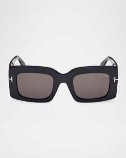 Off-White Chandler Logo Rectangle Sunglasses | Neiman Marcus
