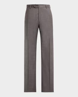 Ralph Lauren Purple Label Gregory Hand-Tailored Wool Serge Trouser