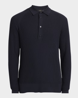 Tシャツ・カットソー TOM FORD Black Wool Blend Polo Shirt TOM FORD long-sleeve Polo Shirt | Black | FARFETCH
