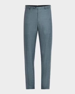 Brioni Men's Journey Slim Linen Trousers | Neiman Marcus