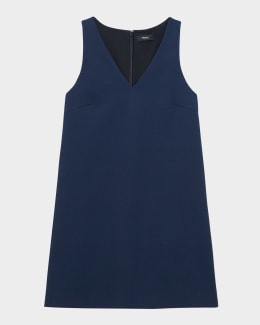 Theory easy v shift dress top