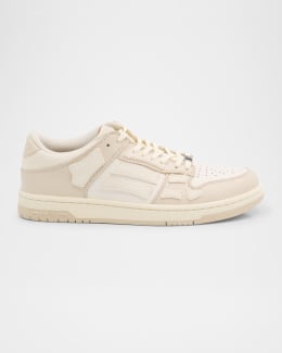 【送料&関税込】AMIRI Pacific Bones Sneakers In White Leathe Amiri Pacific Bones Mixed Leather Sneakers | Neiman Marcus