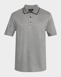 Brioni Men's Cotton Polo Shirt | Neiman Marcus