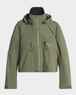 Moncler Charmeil Floral Hooded Jacket | Neiman Marcus