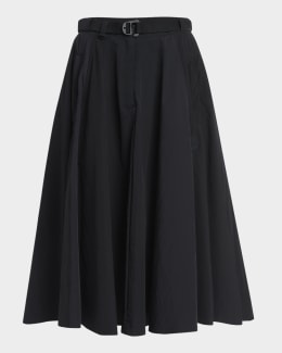 スカート MONCLER Women Mid Skirts 54AUD 2D000 07 774 BLUE Moncler Pleated A-Line Midi Skirt | Neiman Marcus