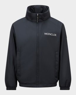 Moncler Boy's Warne Zip-Front Jacket, Size 8-10 | Neiman Marcus