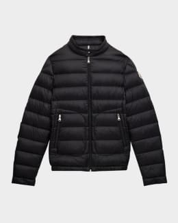 Moncler Boy's Byron Faux Fur Hooded Puffer Jacket, Size 8-14