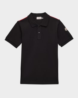 Moncler Boy's Scribble Bell Logo Short-Sleeve T-Shirt, Size