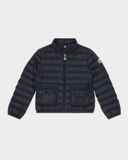 Moncler Girl's Lans Quilted Down Jacket, Size 12-14 | Neiman Marcus
