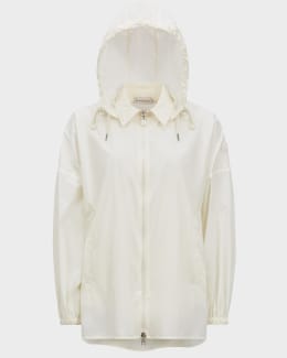 Moncler Charmeil Floral Hooded Jacket | Neiman Marcus
