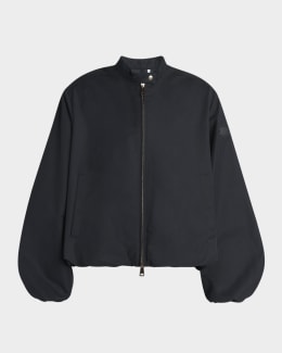 Loewe Leather Balloon Jacket | Neiman Marcus