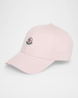 【関税&送料込】Valentino Garavani Pink Cotton Baseball Cap Valentino Garavani Cherry V-Logo Baseball Cap | Neiman Marcus