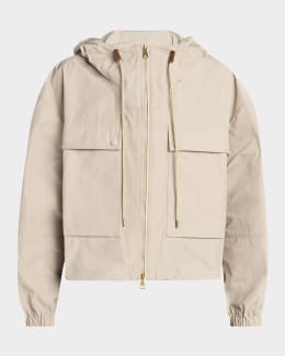 【関税＆送料込み】Moncler 'Nantes' Beige Polyester Blend P Moncler Nantes Long Parka | Neiman Marcus