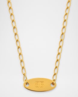 Balenciaga B Chain Thin Necklace | Neiman Marcus
