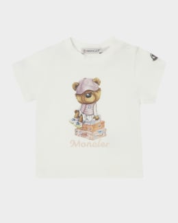 【2024年製 新品】 T-Shirt, Embroidered Logo Girl's Moncler Size Neiman | 12M-3 トップス