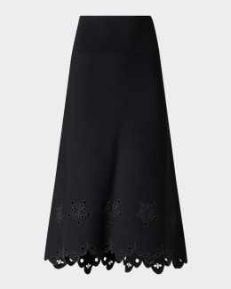 スカート Zimmermann Rhiannon Embroidered Midi Skirt Rhiannon Embroidered Skirt Black Online | Zimmermann