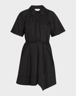 3.1 Phillip Lim Short-Sleeve Patchwork T-Shirt Dress | Neiman Marcus
