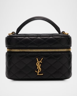Saint Laurent Cassandre Mini Monogram YSL Box Calf Top