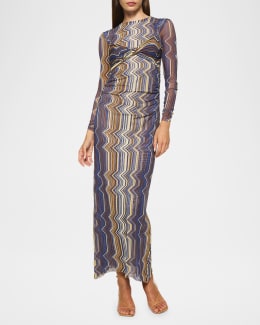 Misa Vienna Shirt Dress- Lapis Tile