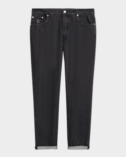 Brunello Cucinelli Men's Bull Denim Skinny-Fit Pants