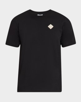 【送料&関税込】Dries Van Noten Black Cotton Hen Oversize T- Dries Van Noten Men's Hen Oversized Graphic T-Shirt | Neiman
