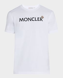 Moncler Men's 3-Pack Logo Patch Cotton T-Shirts | Neiman Marcus