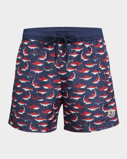 Moncler Men's Classic Side-Stripe Swim Shorts | Neiman Marcus Moncler Men's Classic Side-Stripe Swim Shorts | Neiman Marcus