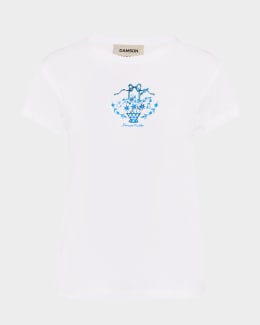 Cotton Jersey Crewneck T-Shirt