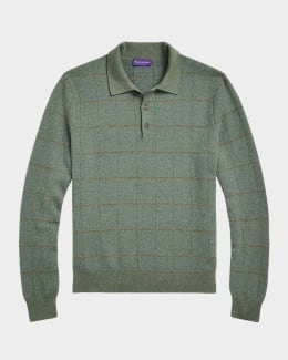 Ralph Lauren Purple Label Cashmere Cable-Knit Crewneck