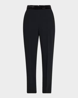 Brunello Cucinelli Cotton Slim-Fit Cropped Pants | Neiman Marcus