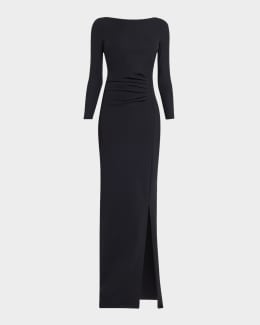 ワンピース Norma Kamali SLEEVELESS LOW BACK DRAPE GOWN ONE SLEEVE DROP SHOULDER GOWN – Electric Blue – Norma Kamali
