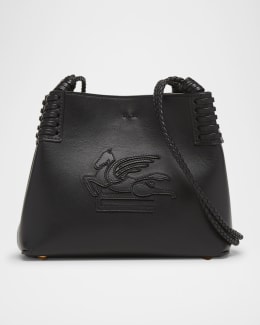 Moncler Nylon and Leather Double Pouch Bag | Neiman Marcus