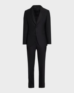 Giorgio Armani Men's Soft Line Micro-Check Two-Piece Suit | Neiman