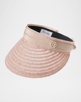 Maison Michel Gina Bicolor Straw Floppy Hat | Neiman Marcus