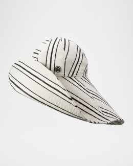 ハット MAISON MICHEL 'Martine' crossbody bag White/Black 2515003001 Maison Michel Martine Hats White/Black - Wanan Luxury